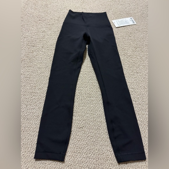 NWT Lululemon Wunder Train High Rise  Black Leggings size 2 - Picture 1 of 5